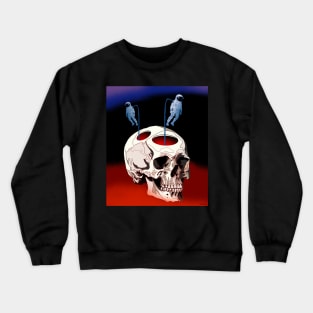 Astronauts coming out of a skull Crewneck Sweatshirt